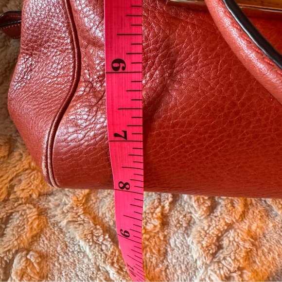 Coach Madison Madeline East West Leather Satchel | Detachable Crossbody | Coral - Picture 13 of 16